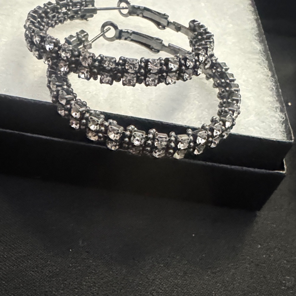 Elegant Silver Hoop Earrings